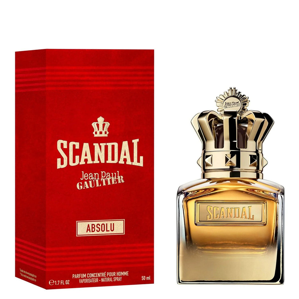 Jean Paul Gaultier Scandal Absolu Pour Homme Parfum Spray for Men 1.7 oz 50ml
