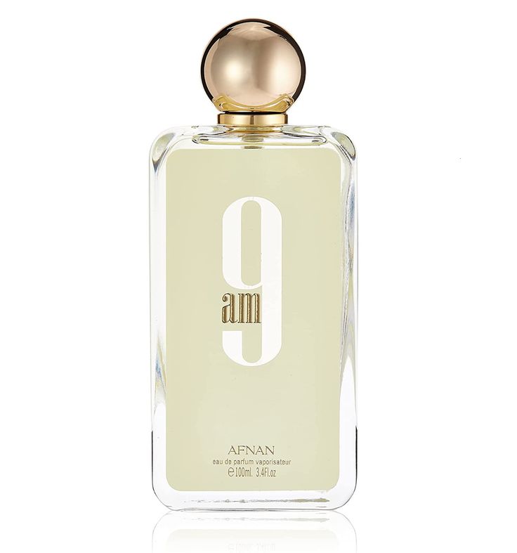 Afnan 9 AM Eau de Parfum Spray for Women 100ml 3.4 oz Fruity Floral Musky Fragrance