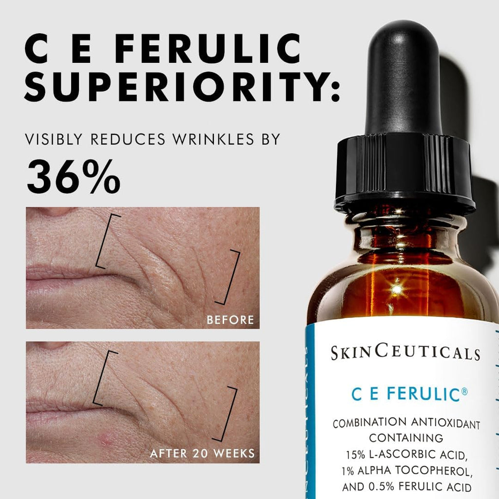 SkinCeuticals C E Ferulic Vitamin C Serum 30ml 15% Antioxidant Facial Treatment
