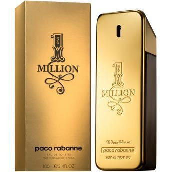 Rabanne 1 Million Eau de Toilette Spray for Men 100ml 3.4 oz Woody Spicy Fragrance