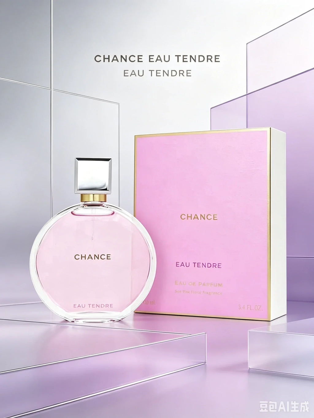Chanel Chance Eau Tendre Eau de Parfum Spray 100ml 3.4 oz Floral Fragrance Unisex