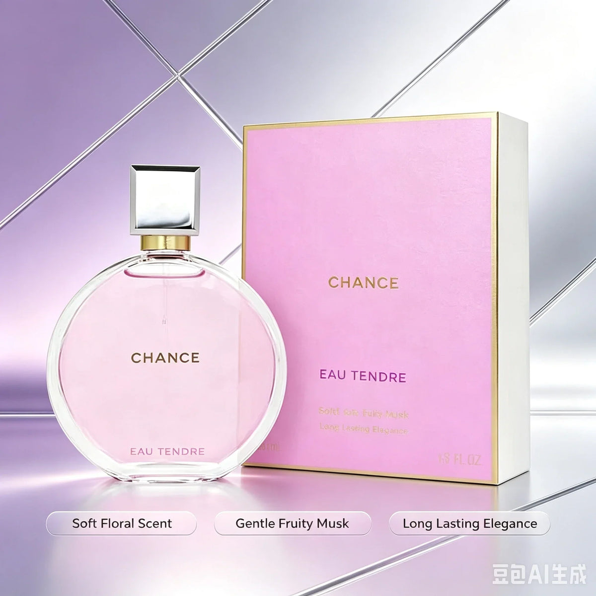 Chanel Chance Eau Tendre Eau de Parfum Spray 100ml 3.4 oz Floral Fragrance Unisex