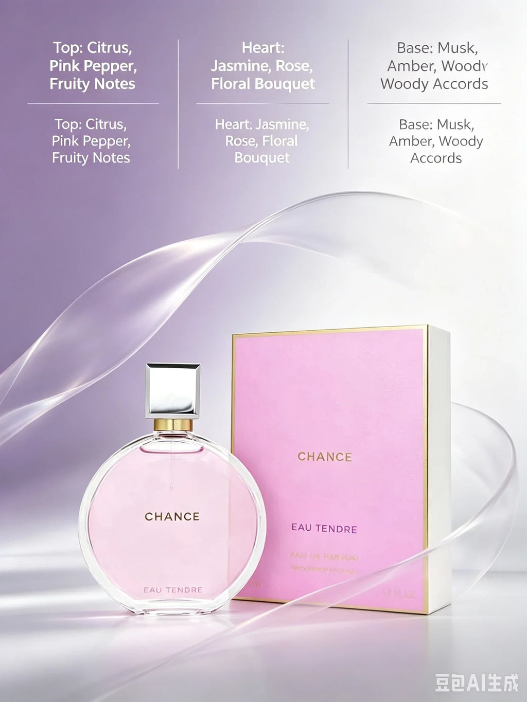 Chanel Chance Eau Tendre Eau de Parfum Spray 100ml 3.4 oz Floral Fragrance Unisex