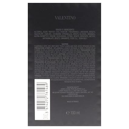 Valentino Uomo Born in Roma Eau de Toilette Spray for Men 100ml 3.4 oz Woody Fragrance
