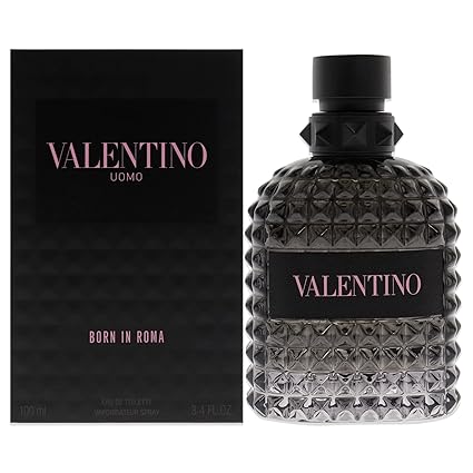 Valentino Uomo Born in Roma Eau de Toilette Spray for Men 100ml 3.4 oz Woody Fragrance