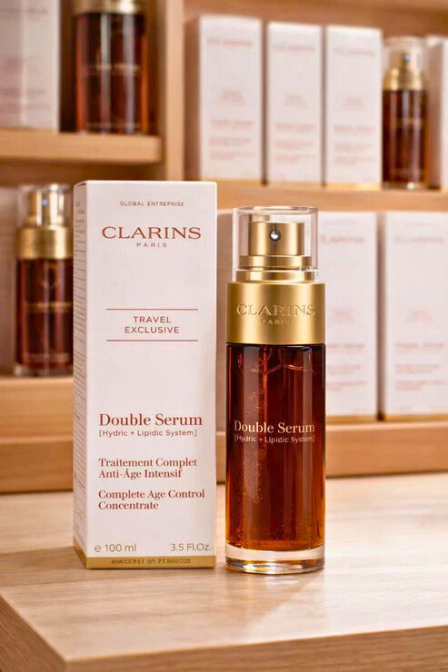 Clarins Double Serum Complete Age Defying Concentrate 1.6oz 50ml Hydric Lipidic