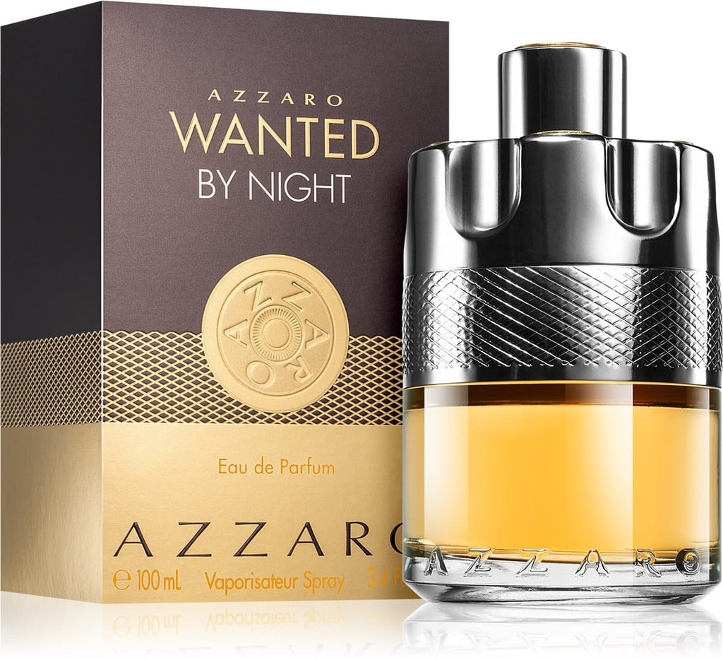 Azzaro Wanted By Night Eau de Parfum Spray for Men 100ml 3.4 oz Warm Spicy Scent