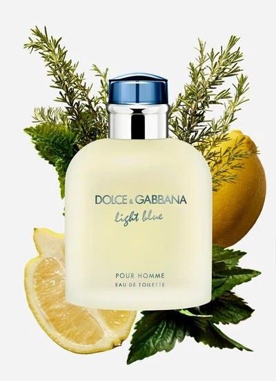 Dolce & Gabbana Light Blue Eau de Toilette Spray for Men 2.5 oz 75ml Citrus Cologne