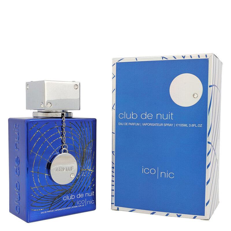 Armaf Club de Nuit Blue Iconic Eau de Parfum Spray for Men 3.6 oz 105ml Woody Aromatic
