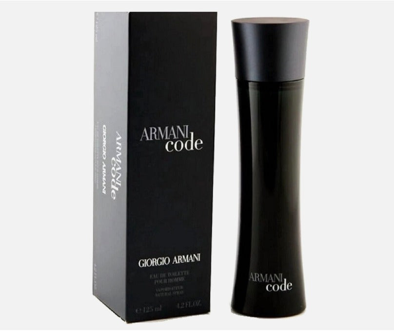 Giorgio Armani Code Eau de Toilette Spray for Men 125ml 4.2 oz Fresh Aromatic Scent