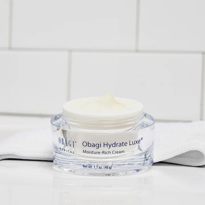 Obagi Hydrate Luxe Moisture-Rich Cream 1.7 oz 48g Overnight Hydrating Face Moisturizer