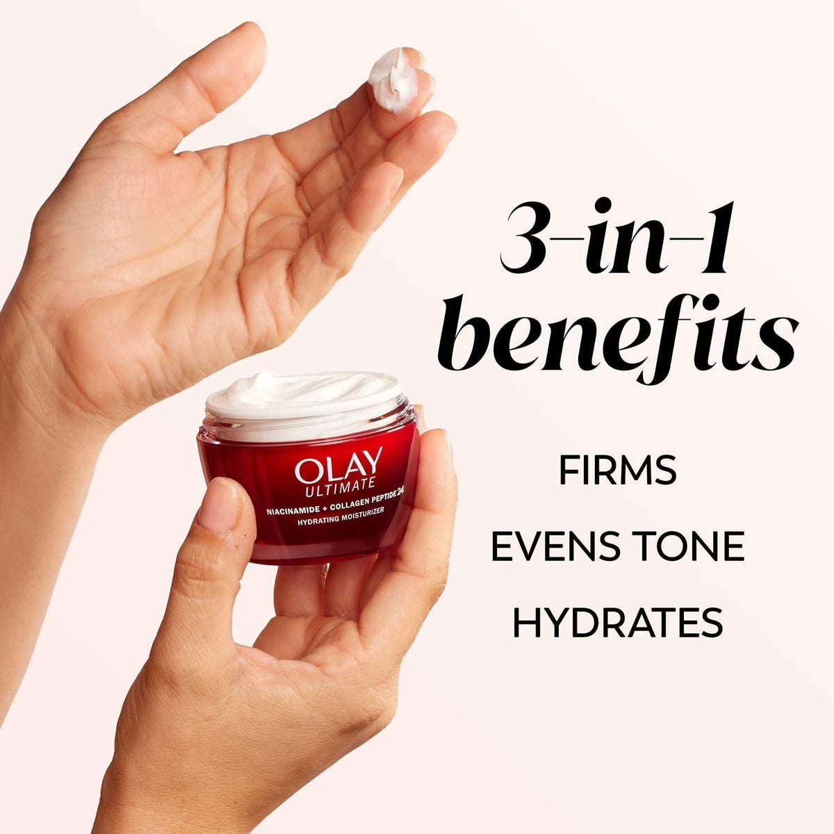 Olay Ultimate 3-in-1 Hydrating Moisturizer 1.7 oz 2 Pack Daily Facial Cream