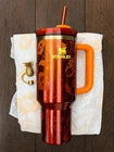 Stanley x KAROL G Quencher H2.0 Tumbler 40 oz Gold Floral Insulated Stainless Steel Cup