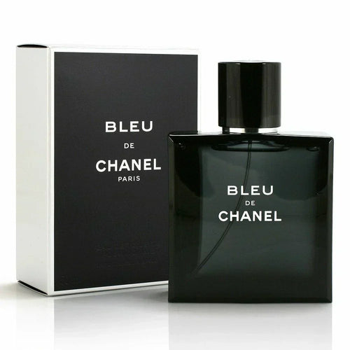 Bleu de Chanel Eau de Toilette Spray for Men 3.4 oz 100ml Fresh Woody Fragrance