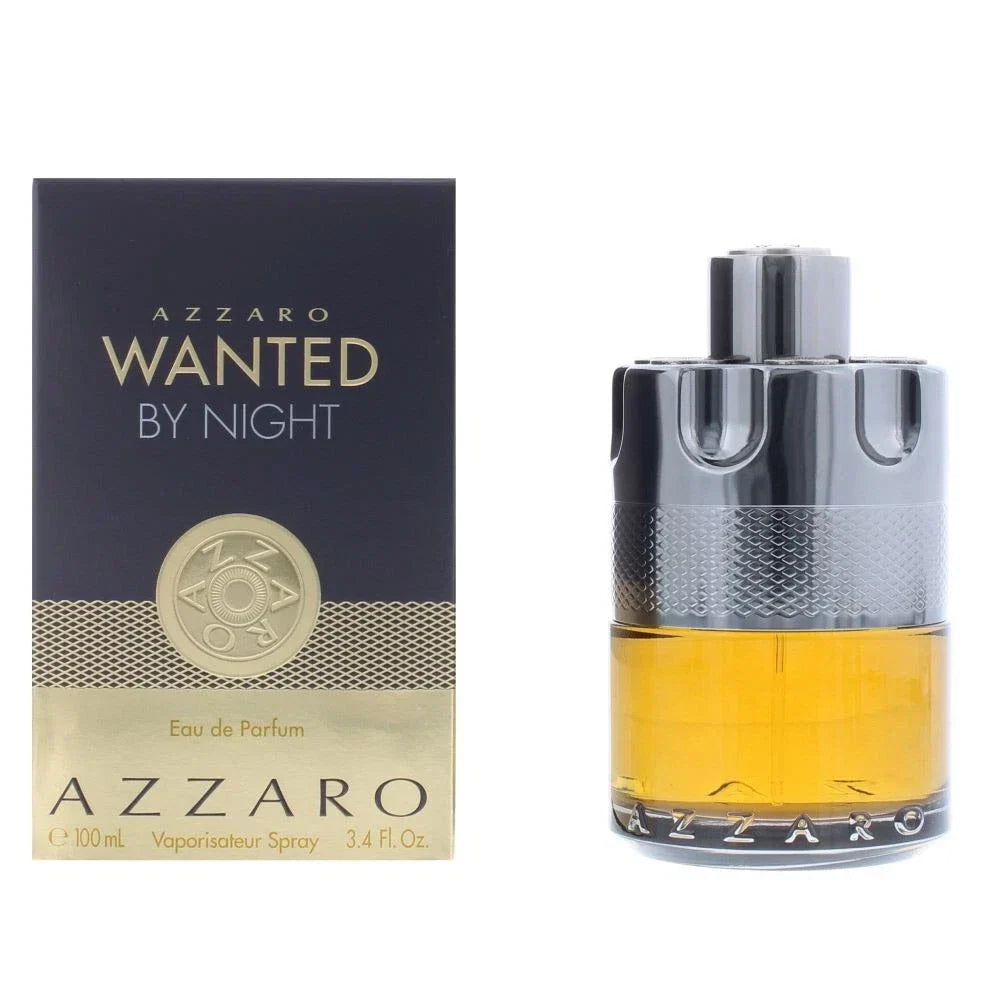 Azzaro Wanted By Night Eau de Parfum Spray for Men 100ml 3.4 oz Warm Spicy Scent