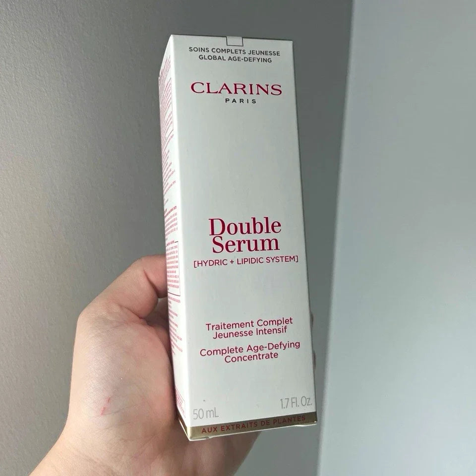 Clarins Double Serum Complete Age Defying Concentrate 1.6oz 50ml Hydric Lipidic