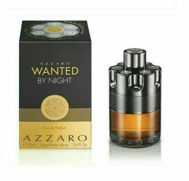 Azzaro Wanted By Night Eau de Parfum Spray for Men 100ml 3.4 oz Warm Spicy Scent